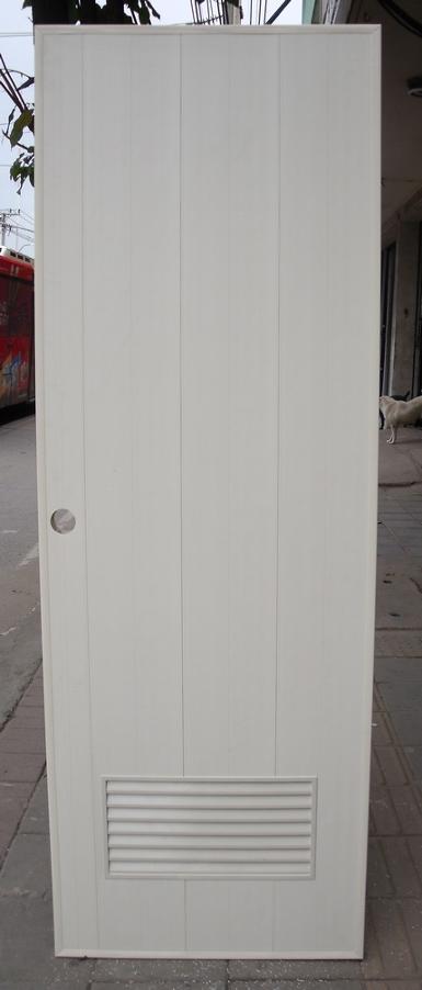 ประตูpvc เกล็ดล่างเกรดแสตนดาร์ดขนาด 70x200ซม.มีทั้งสีเทาและสีครีม